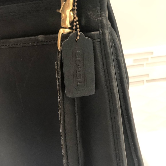Vintage coach black messenger bag - Picture 5 of 6